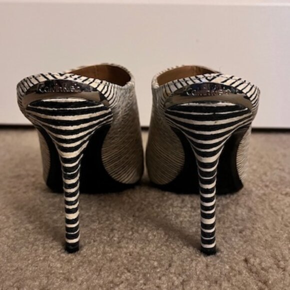 Calvin Klein Black and White Heels - Picture 3 of 5